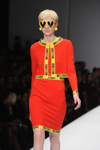 Illustration for article titled Moschino's Fall Collection Featured a High-Fashion McDonald's Uniform